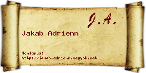 Jakab Adrienn névjegykártya