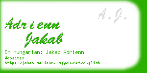 adrienn jakab business card